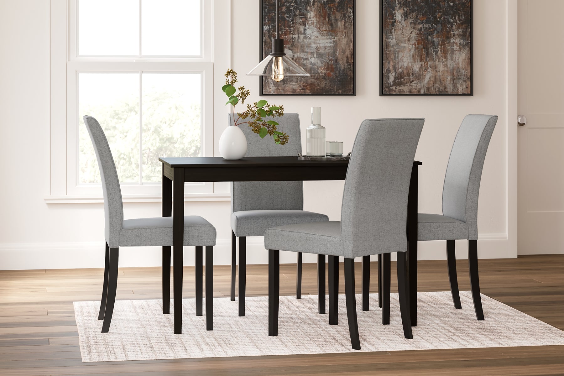 Ashley kimonte rectangular top dining room table